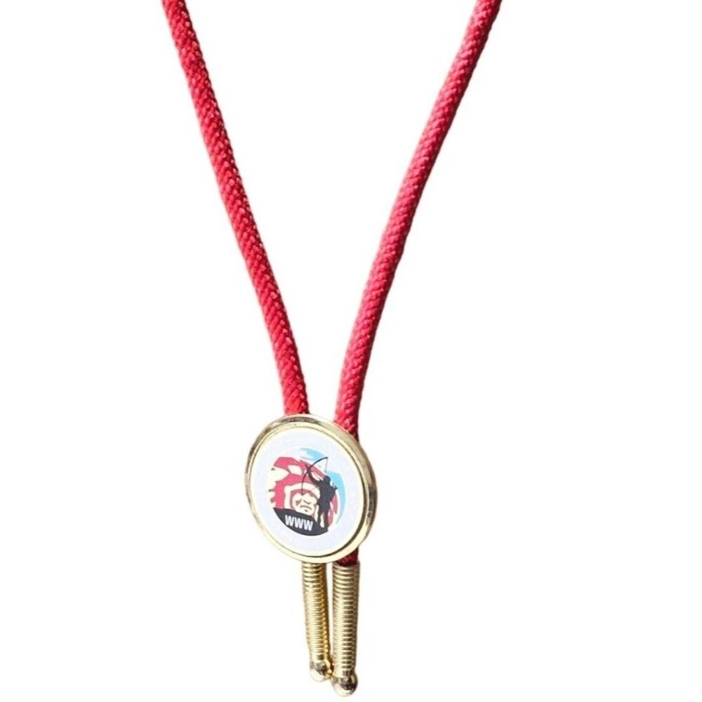 1996 NOAC Indiana University Bolo Tie Red Cord See The Dream Live The Adventure